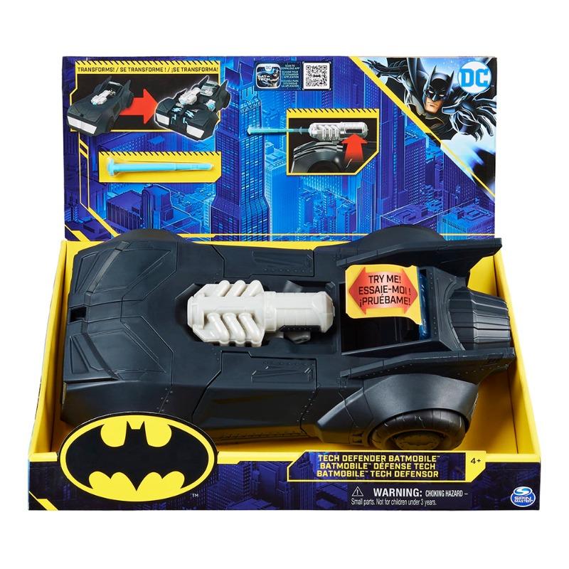 DC Batman Tech Defender Batmobile Car With Blaster Launcher