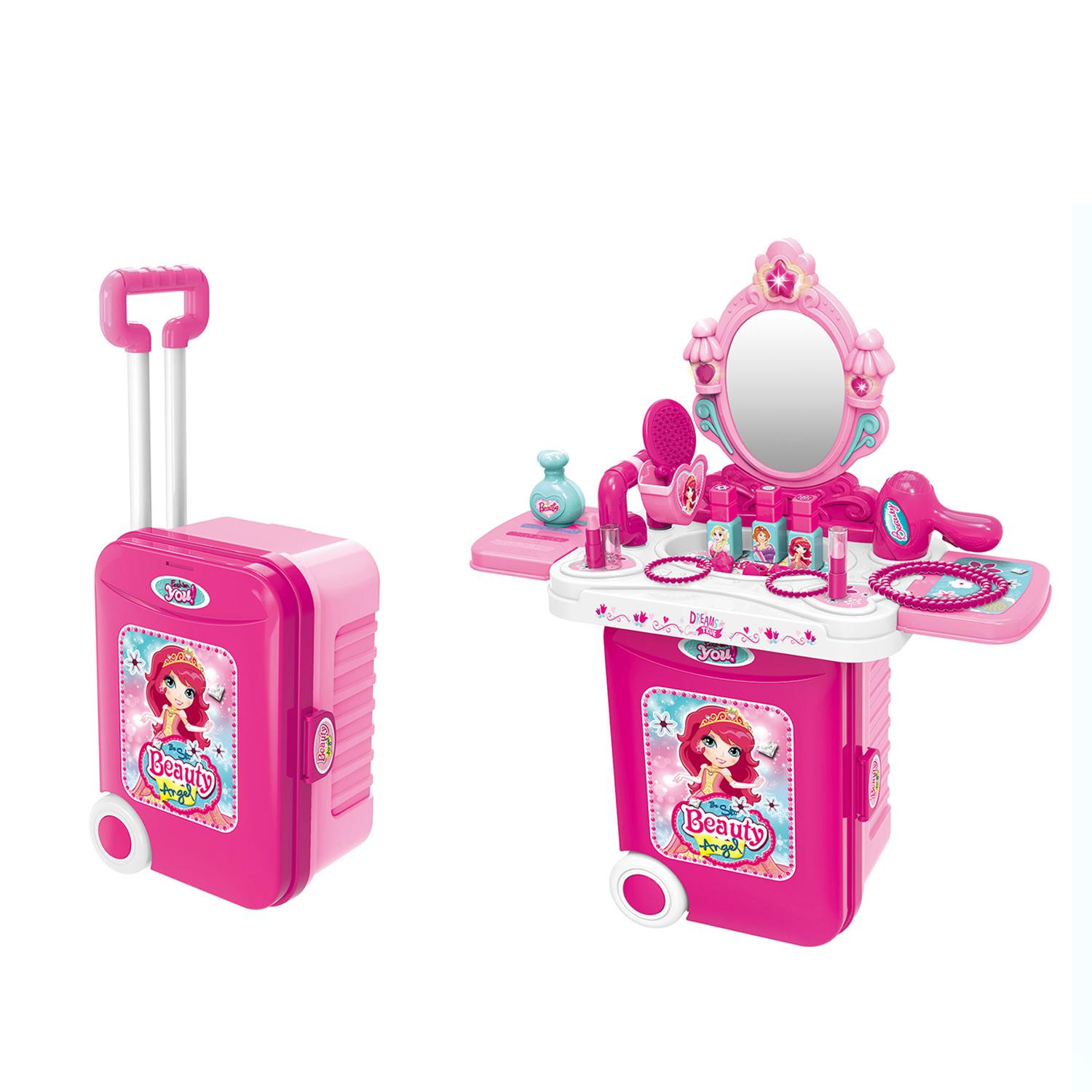 3 In 1 Pink Beauty Suitcase