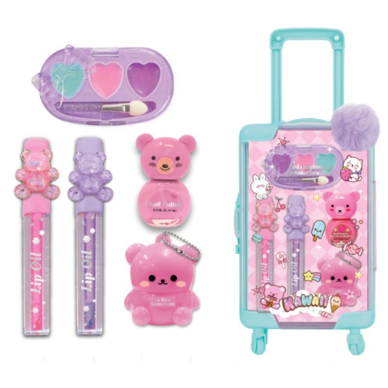 Mini Luggage Beauty Lavender Trolley Makeup Set