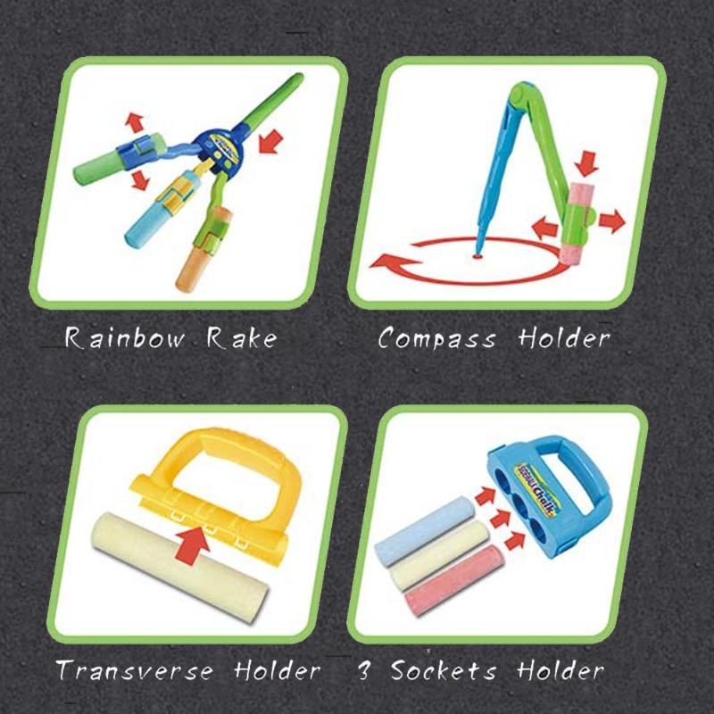 Colorful Graffiti Chalk Doodle Set - 17 Pcs