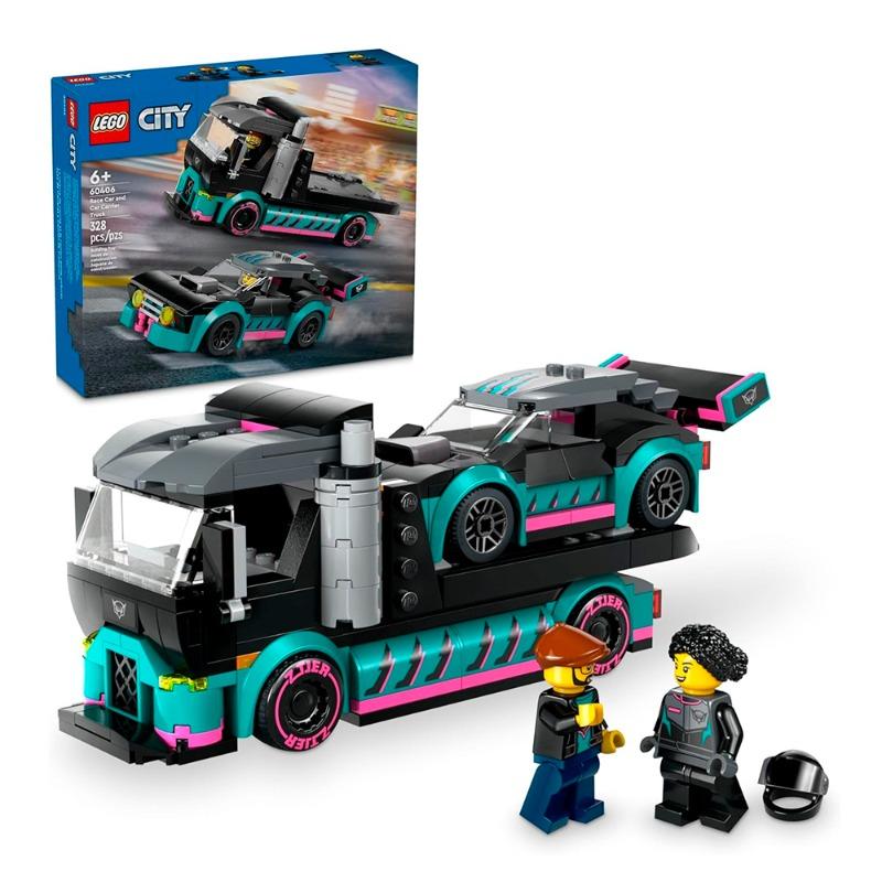 LEGO Race Car And Car Carrier Truck 60406