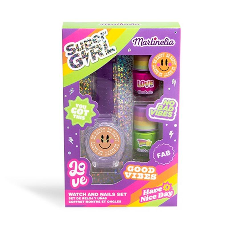 طقم ساعة وأظافر مارتينيليا سوبر جيرل
