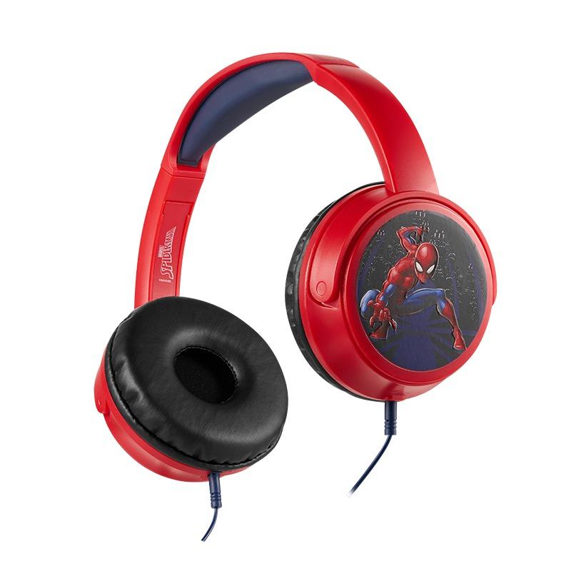 فولكانو - سماعات رأس مبطنة مع ملصقات برسومات مارفل سبايدرمان