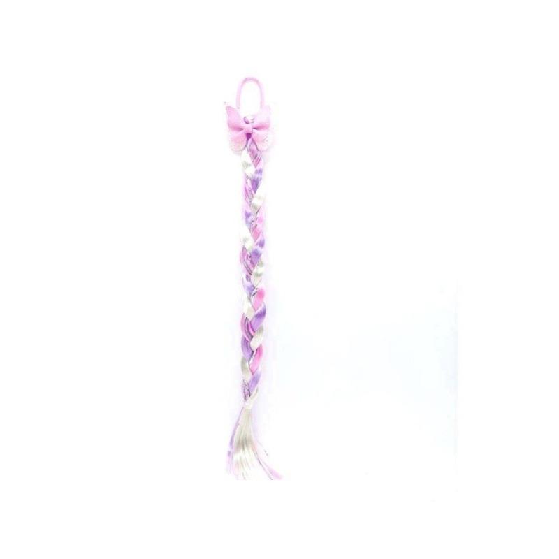 Princess Braid Hair Extension – Pastel Rainbow