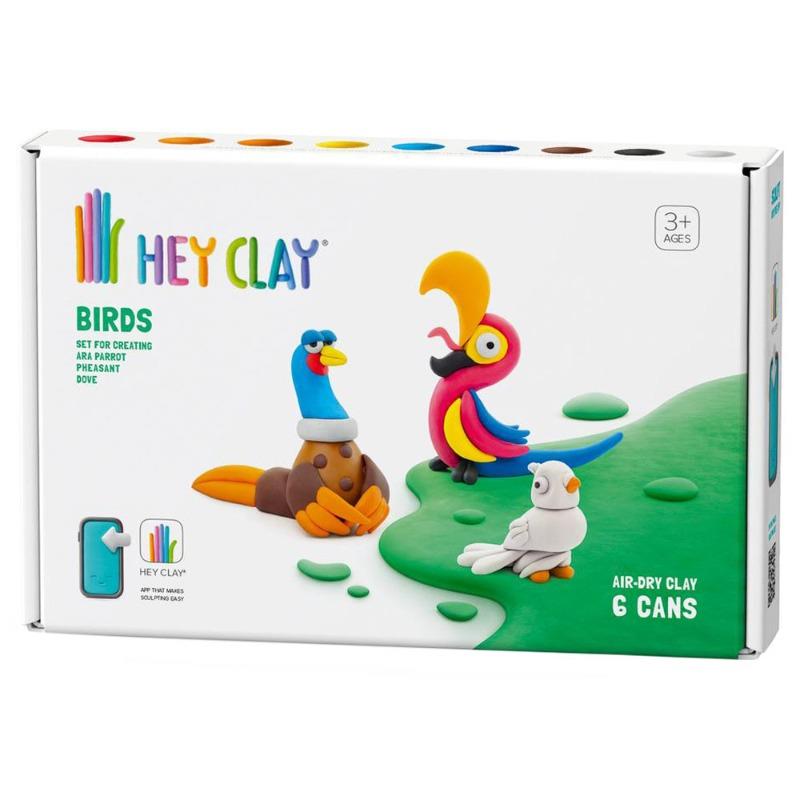 هاي كلاي - مجموعة تشكيل الصلصال بتصميم الطيور