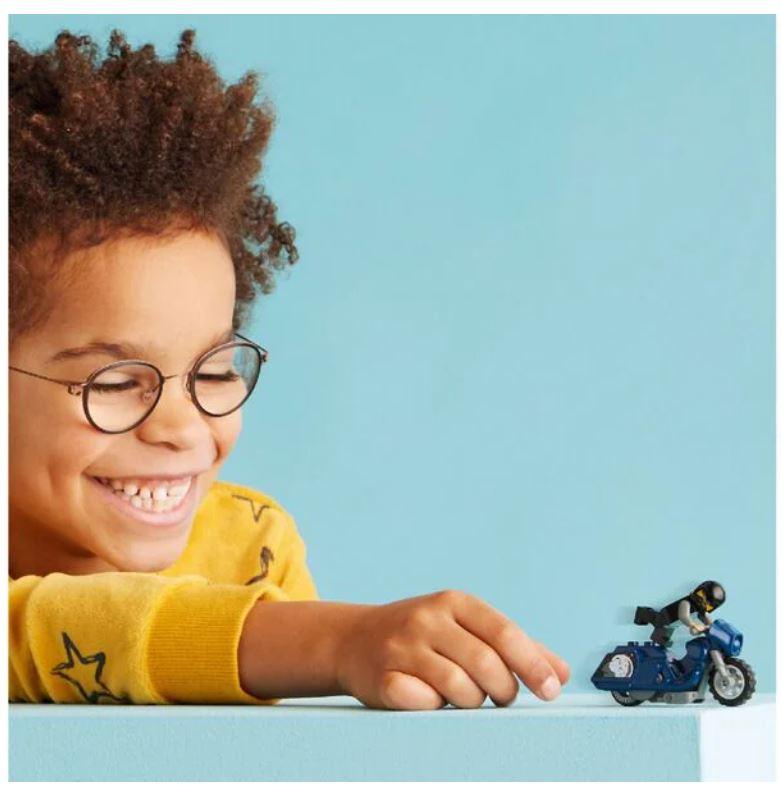 ليجو سيتي - مجموعة بناء دراجة ستانت لون أزرق