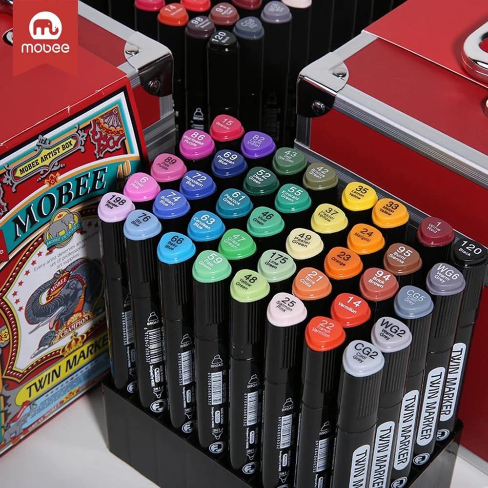 حقيبة أقلام التلوين للأطفال - 40 لون