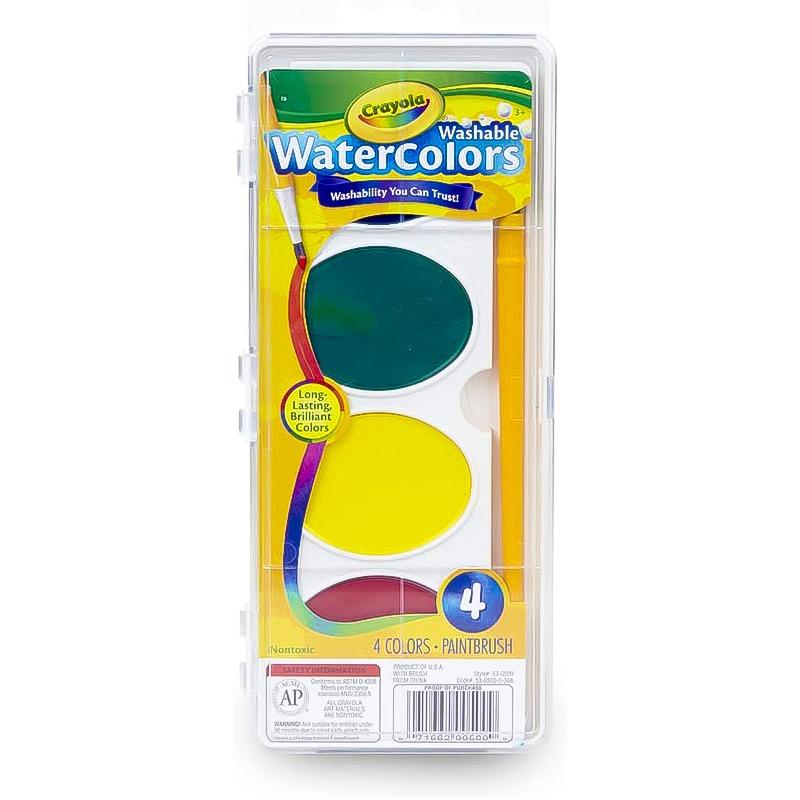 Crayola Oval Watercolor Palette -4 Colors