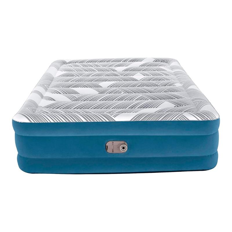 Bestway Tritec Fashion Flock Air Mattress with Built-in AC Pump and Antimicrobial Coating