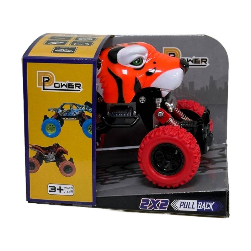 D-Power Pullback Stunt Car - Tiger