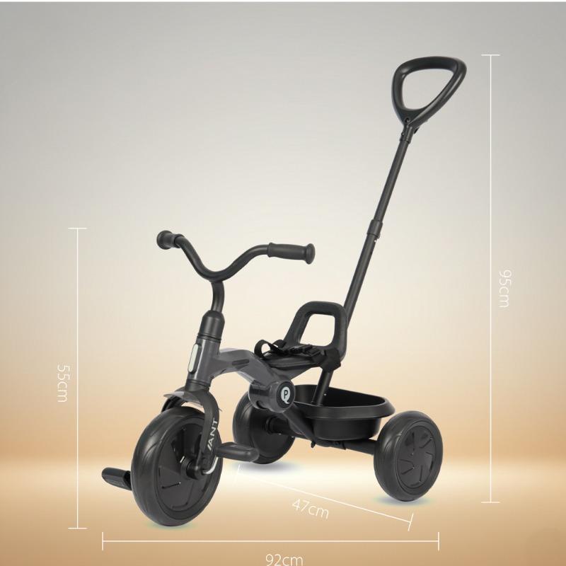 كيو بلاي دراجة ثلاثية قابلة للطي رمادي، 2 سنة فأكثر