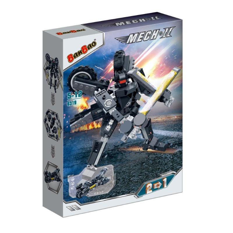 بانباو - مجموعة بناء ترانسفورمرز ميك 2 في 1 - 296 قطعة