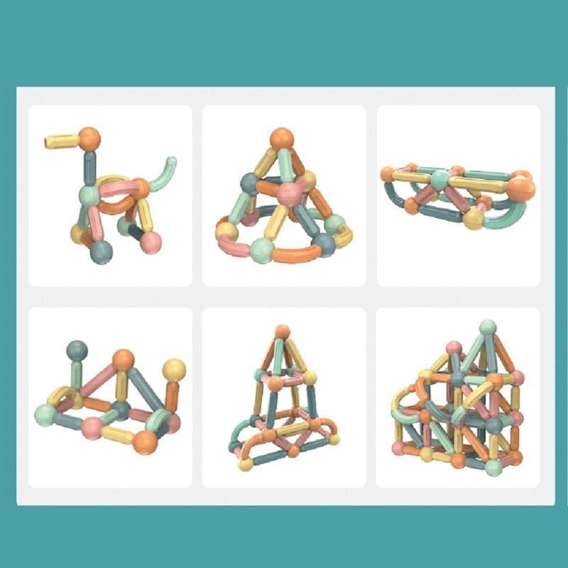 On Shine Montessori Magnetic Building Blocks -61 Pieces