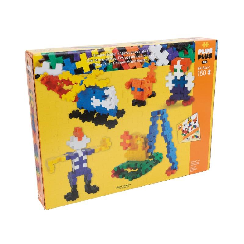 Little Builder Bundle (Plus-Plus BIG Building Set + Frank Match It Puzzle)
