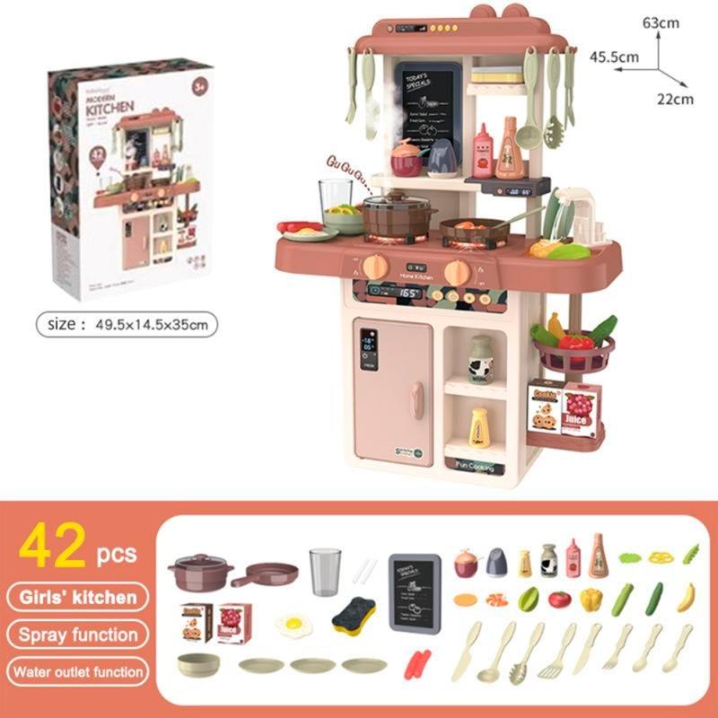 Baby Good 42 Pieces Kitchen Set With Sounds And Lights--Multiple colors