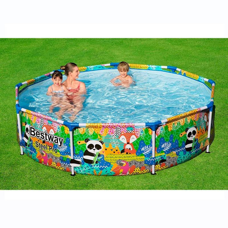 بست واي - مسبح الأطفال الدائري ستيل برو