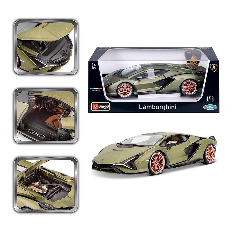 Bburago Lamborghini Sian FKP 37 Metallic with Copper Wheels