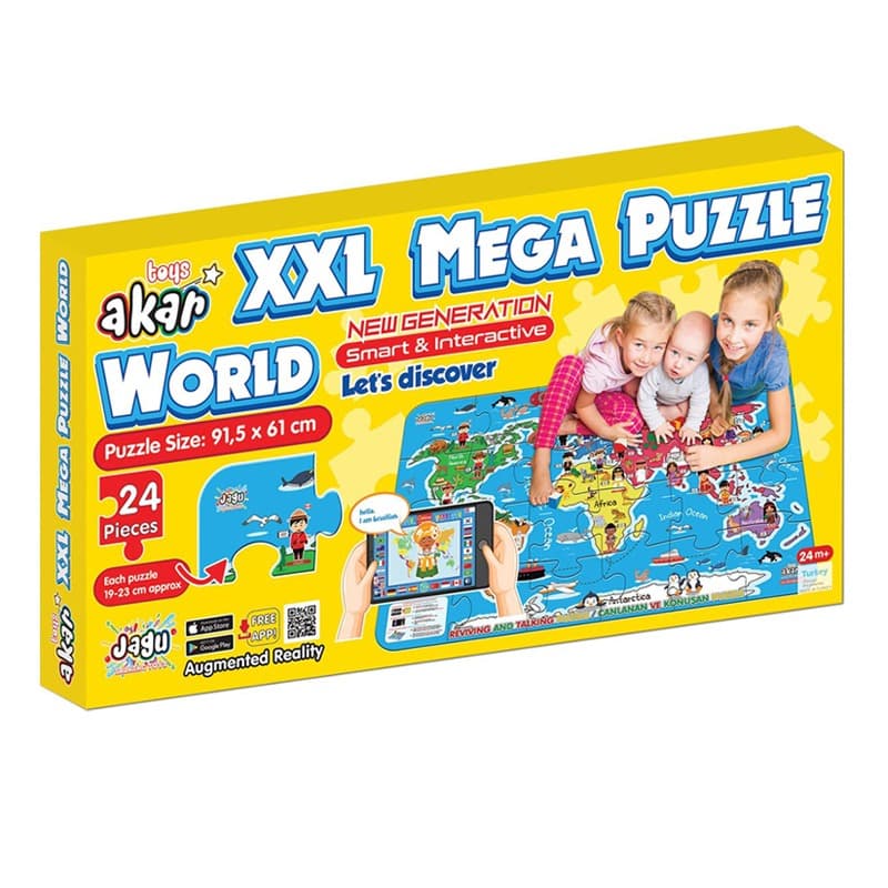 Akar Toys XXL Mega Puzzle - World