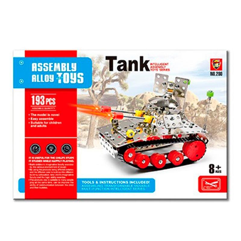 مجموعة لعبة بناء الدبابة - 193 قطعة