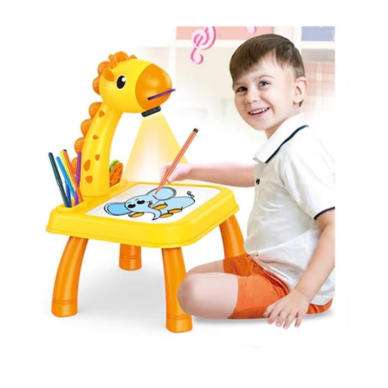 Kikibebe-Projection Painting Machine With Music-Yellow