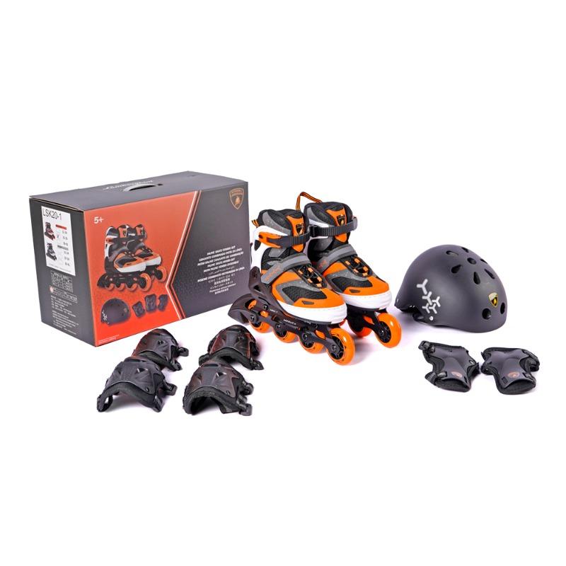 لامبورجيني - مجموعة التزلج لون برتقالي - مقاس: 39-42