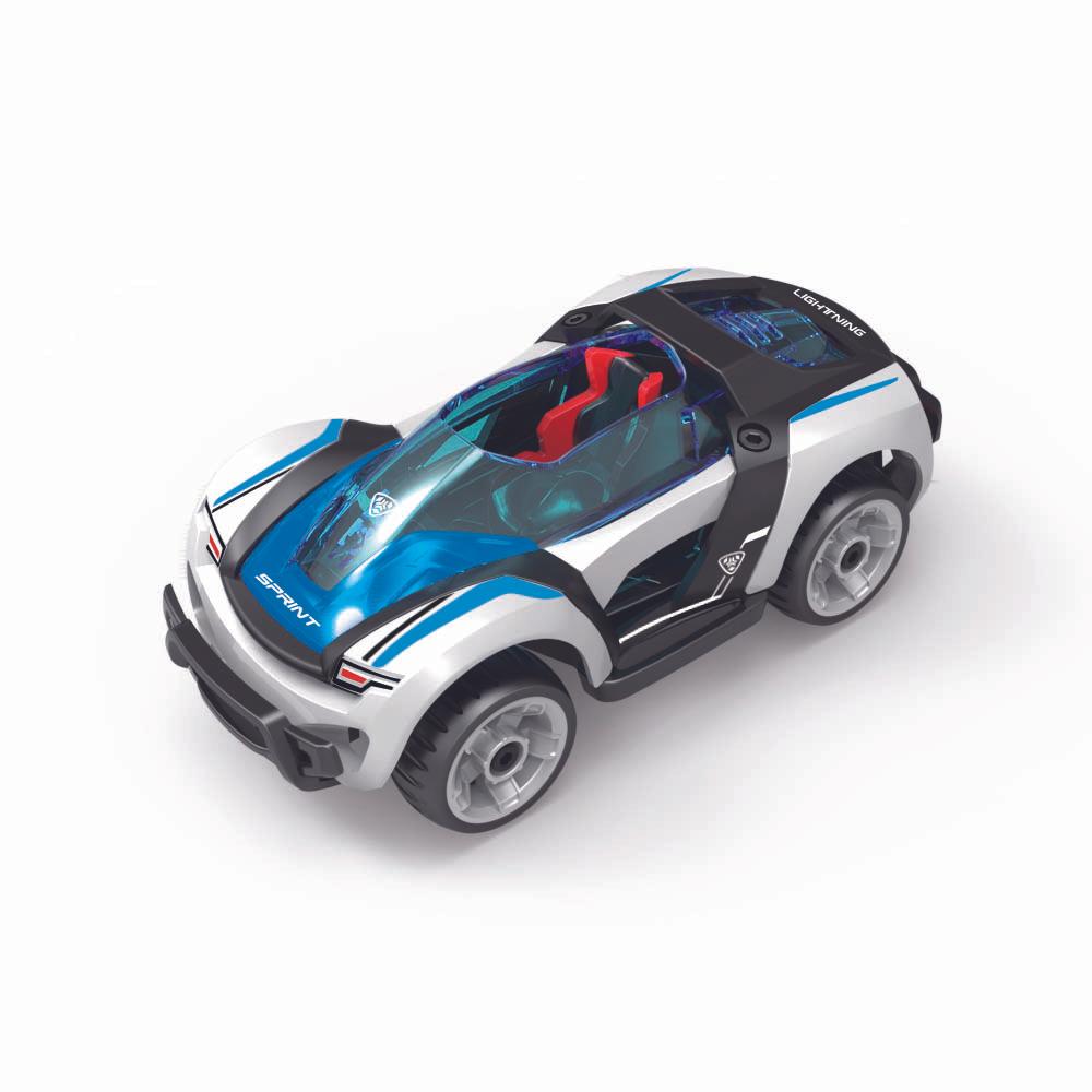 D Power Modified Diecast Car Building Kit - 17 Pieces