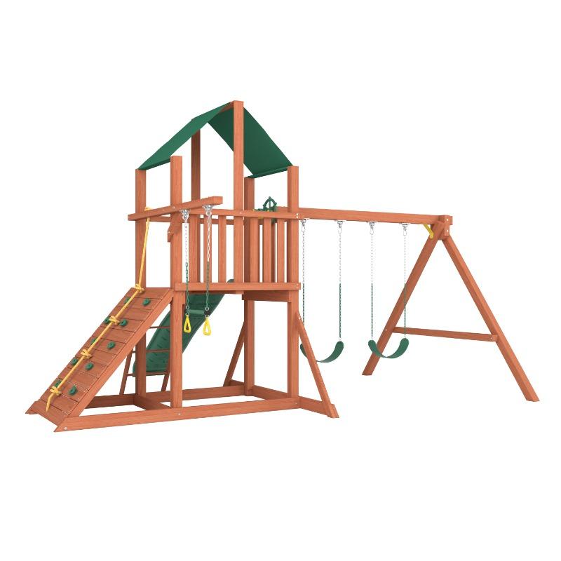 Dynamic Sports Arabian Bighorn Wooden Swing Set