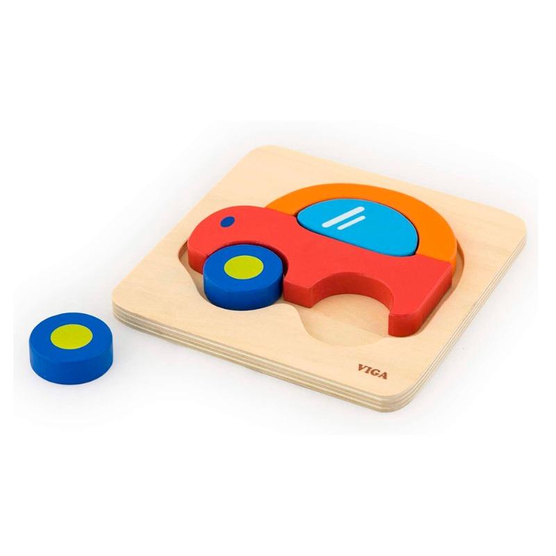 Viga Handy Block Puzzle - Car