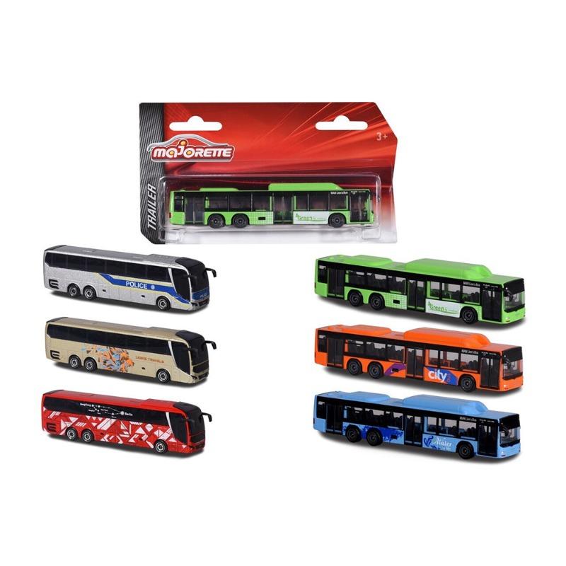 Majorette Man Bus Vehicle Assorted