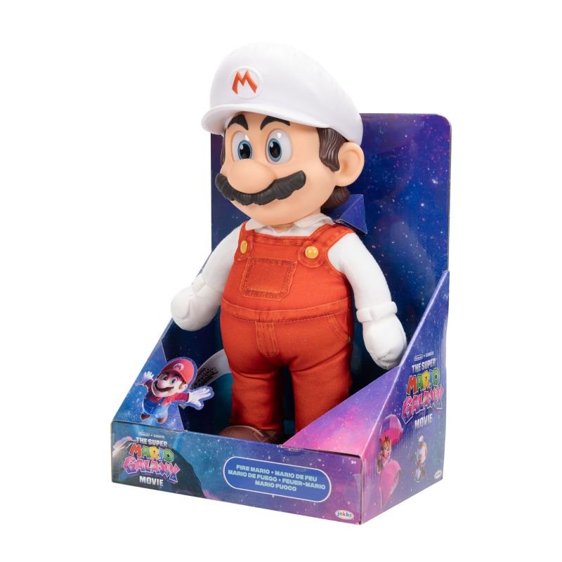 Nintendo Super Mario Galaxy Movie – 14" Posable Plush – Fire Mario