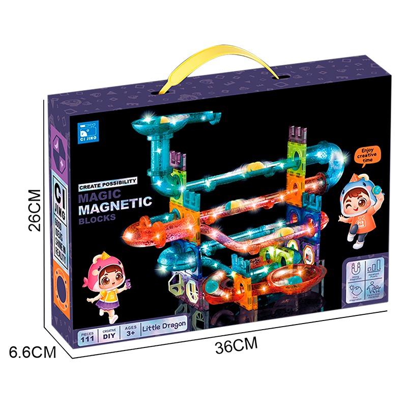 Magnetic Building Blocks With Lighting -111Pcs