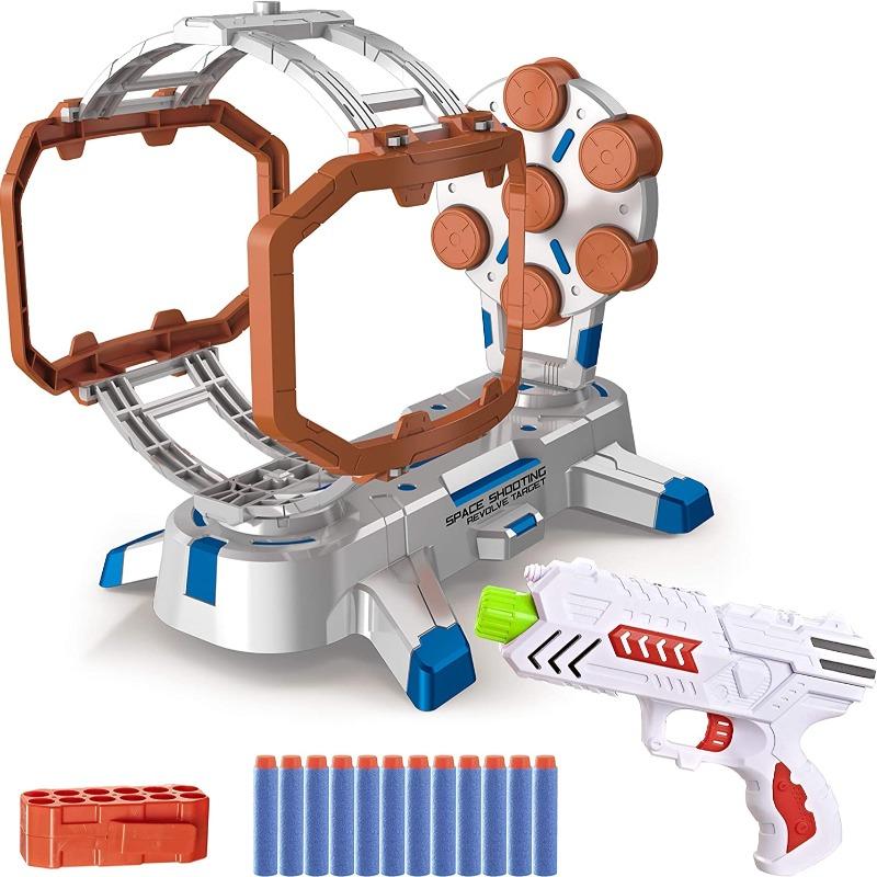 Space Blasters - Air Force Interstellar Shooting Targets Set with Spinning Barrier 12pcs