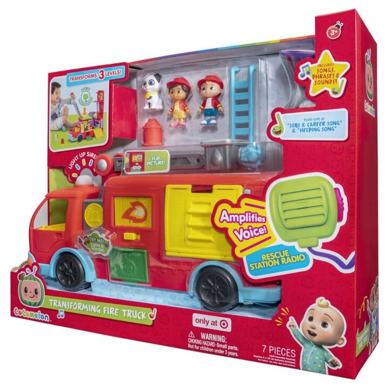 كوكوميلون - سيارة إطفاء مع شخصيتين نان و جي جي