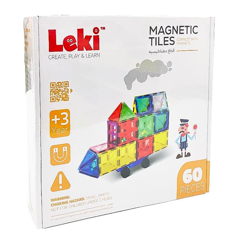 ليكي - كتل مغناطيسية ثلاثية الأبعاد 60 قطعة