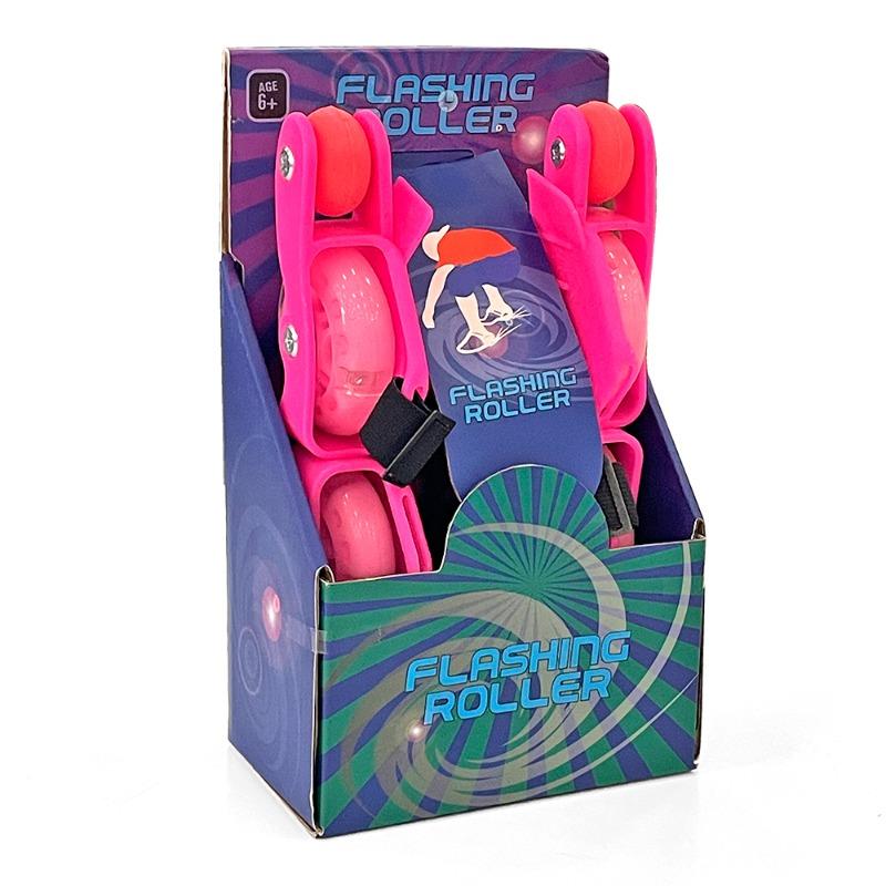 Flashing Roller Skate - pink