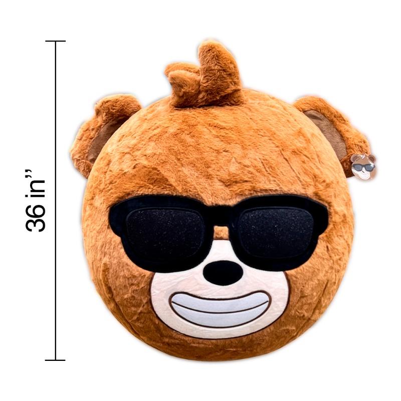 Dabdoob Inflatable Head Ball - Brown Color