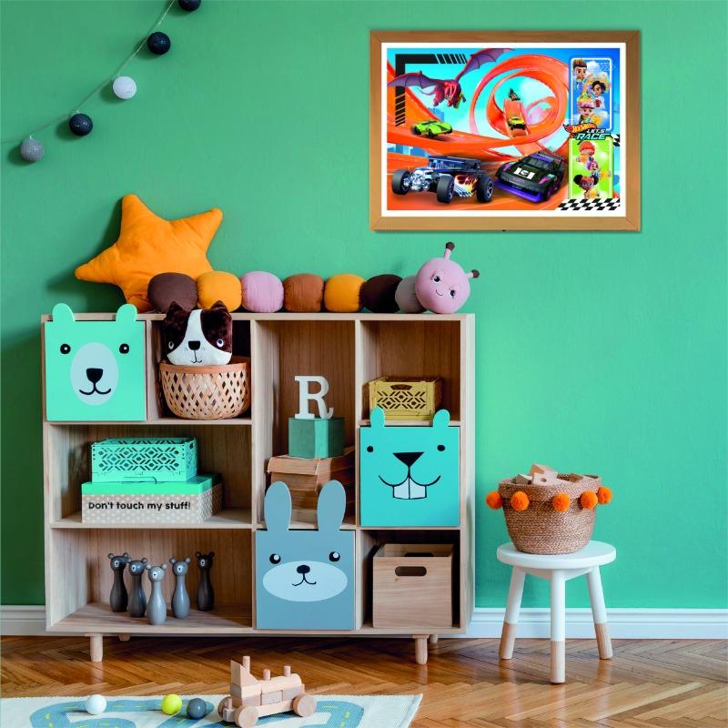 Clementoni Hot Wheels Super Color Square Puzzle 104 Pieces