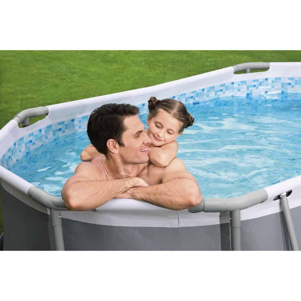 Bestway Power Steel Oval Pool Set