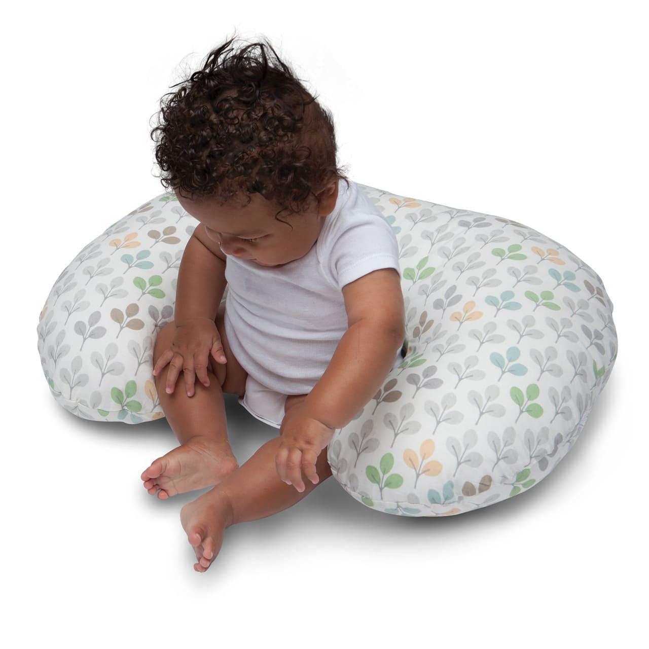 Chicco Boppy Cotton Slip Cover Silverleaf