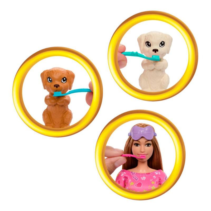 باربي - مجموعة لعب دمية باربي والجرو سلامبر بارتي