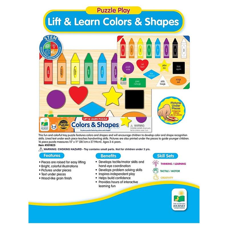 The Learning Journey Lift And Learn Colors And Shapes Puzzle