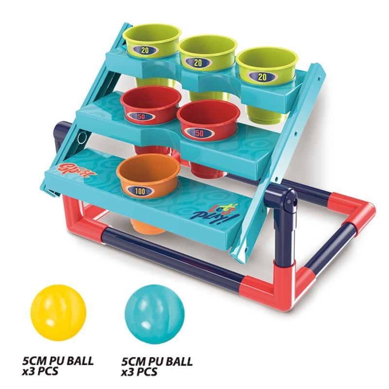 لعبة التصويب على الأكواب المتحركة