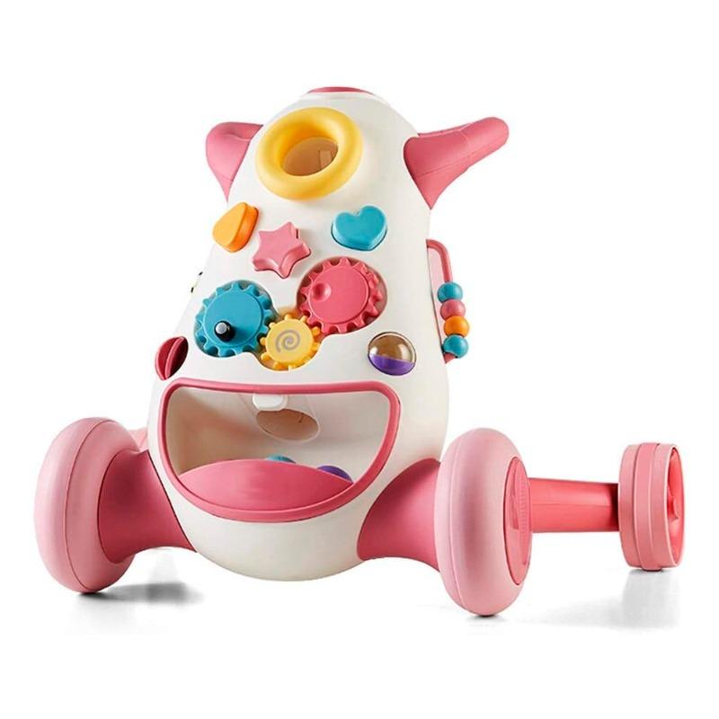 Kub Multifunctional Musical Baby Walker - Pink