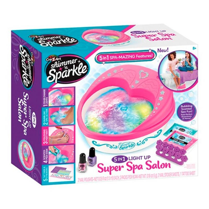 شيمر أند سبركل - مجموعة صالون سبا سوبر لايت أب 5 في 1