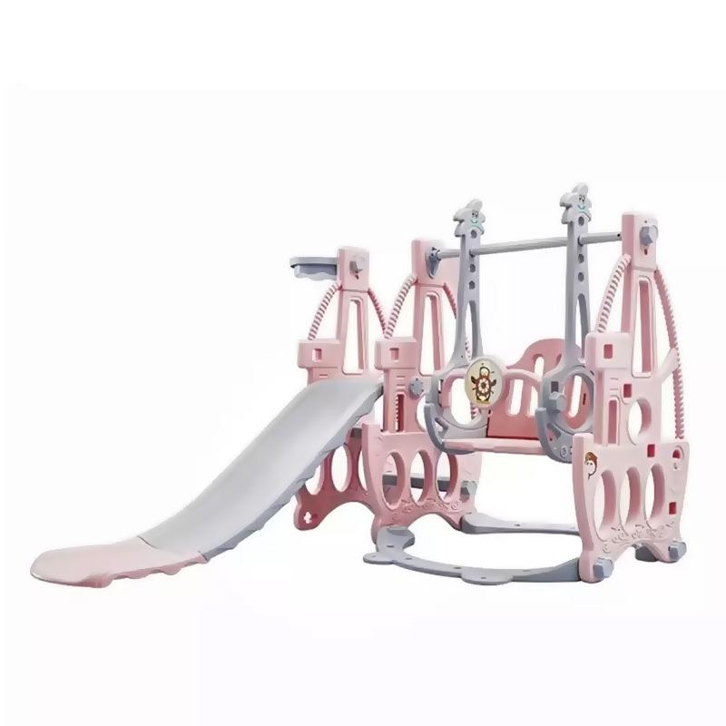 Little Story 3 in 1 Swing with Slide - Pink