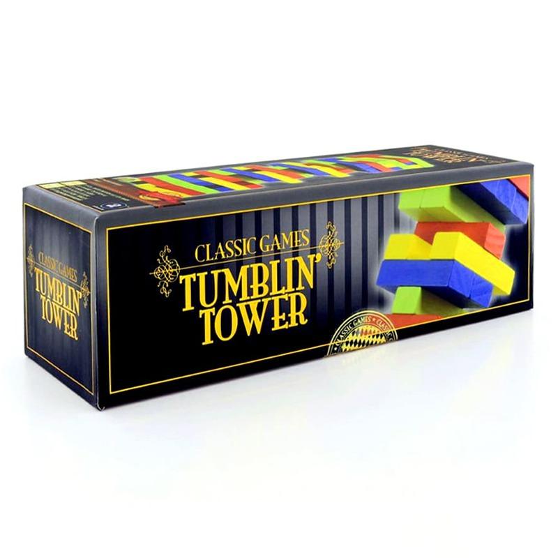 Classic Wood Tumblin Tower Coloured