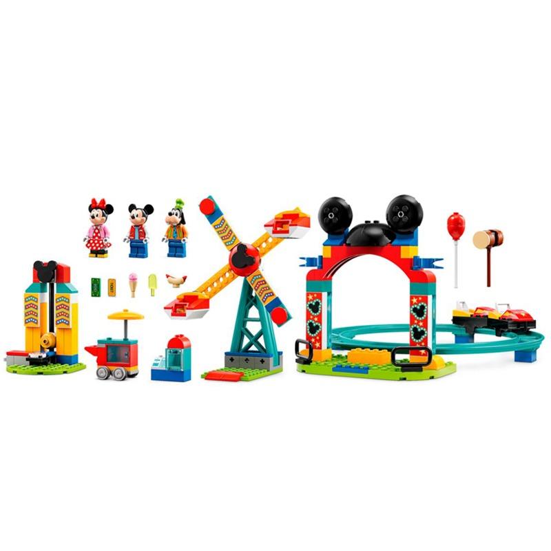 LEGO Disney Mickey Minnie and Goofy Fairground Building Set