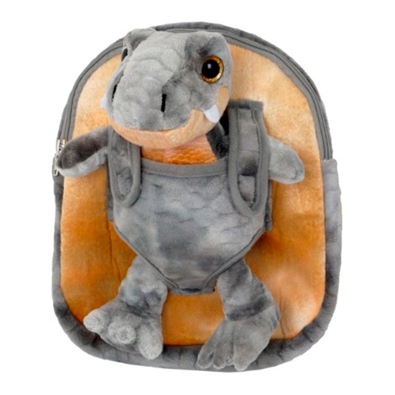 كادلز -حقيبة ظهر من القطيفة شكل الديناصور