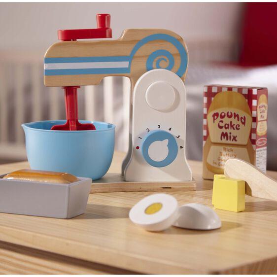 Melissa and Doug Wooden Make-a-Cake Mixer Set
