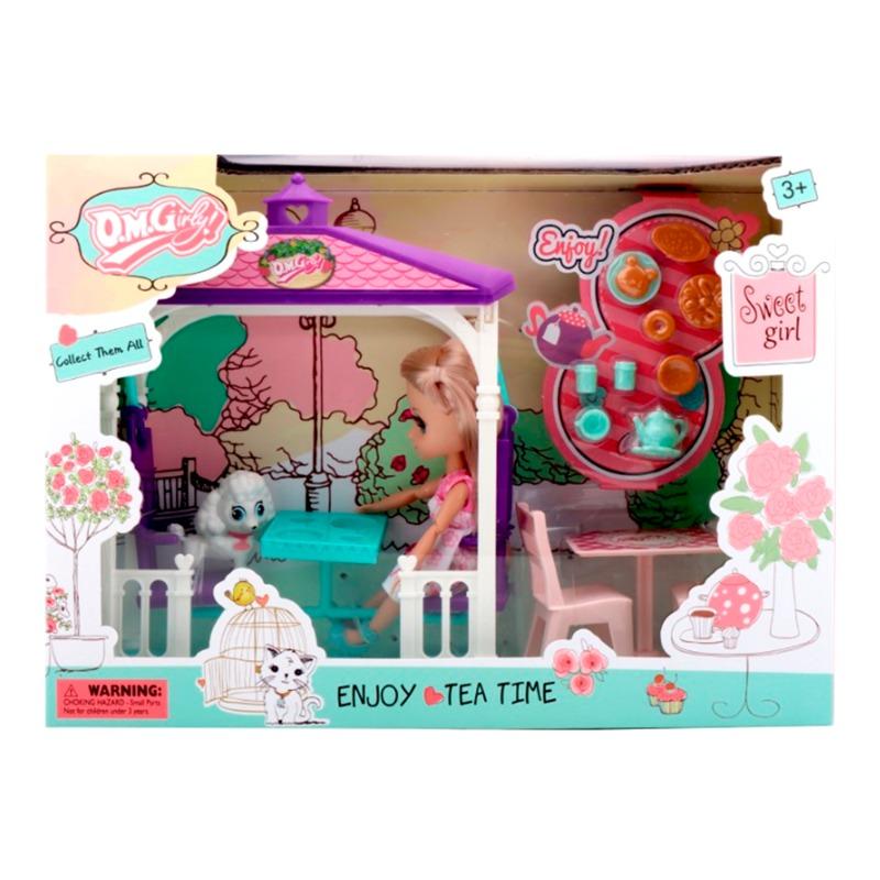 Doll Set With Pavillion